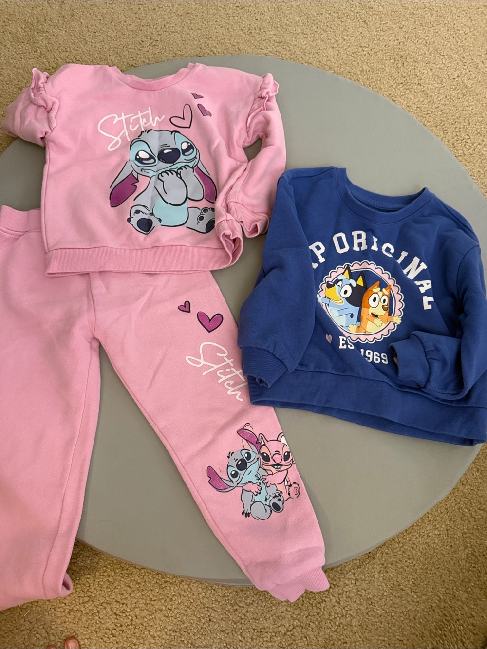 Disney Pink Stitch Fleece Pajama Set